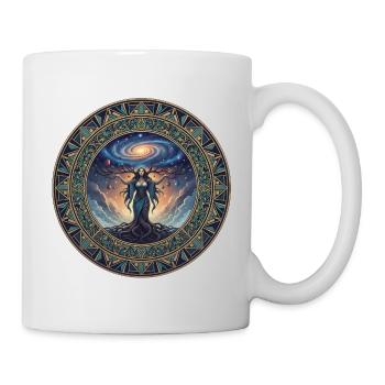 Mandala de Gaïa Cosmique - Mug blanc - blanc - Droite