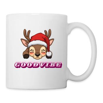 BonVibe Weihnachtsrentiere - Tasse - Weiß - Rechts