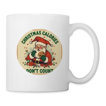 Weihnachten ohne Kalorienzählen - Tasse - Weiß - Rechts