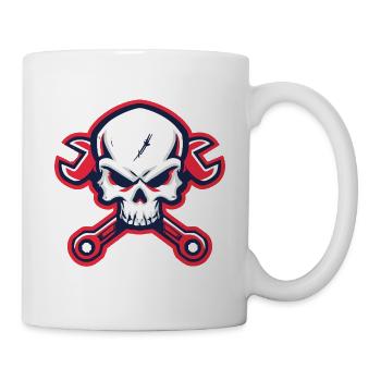 Skull & Wrenches – Für echte Schrauber - Tasse - Weiß - Rechts