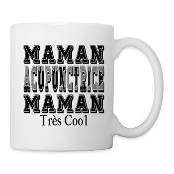 Akupunkteur Mama sehr coole Mama - Tasse - Weiß - Rechts