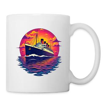 Kreuzfahrtschiff Kreutzfahrt - Tasse - Weiß - Rechts