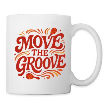 MOVE THE GROOVE Maracas: Latin Rhythm - Mug - white - Right