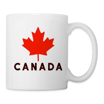 Red Maple Leaf Canada T-Shirt - Mug - white - Right
