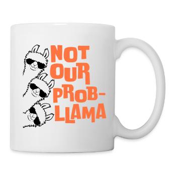Not our Problama 3 Llamas Friends Team Sunglasses - Mug - white - Right