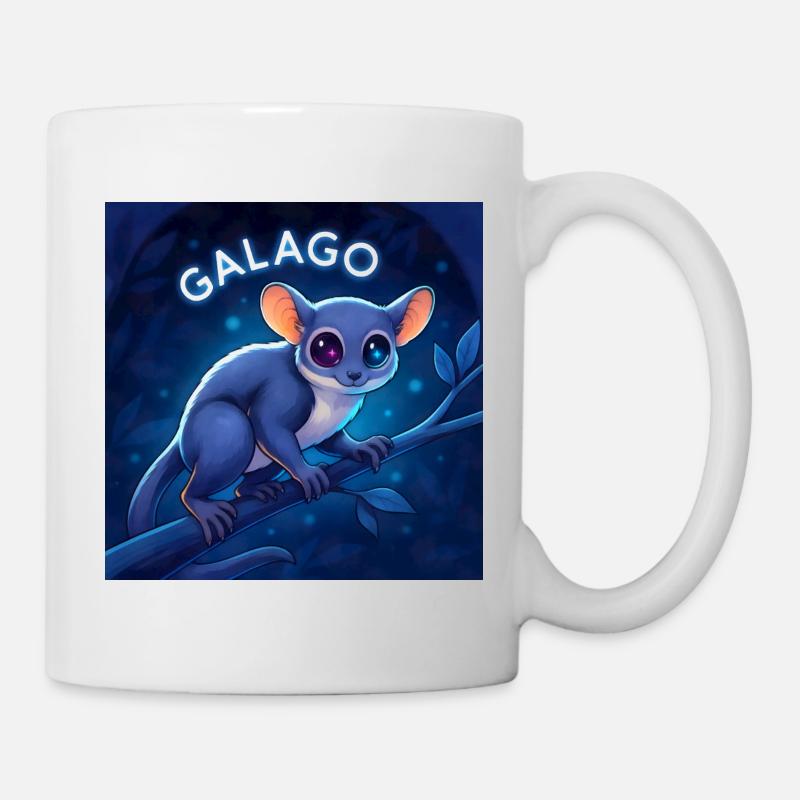 Galago Night Eyes Soft Toy Charm - Mug - white