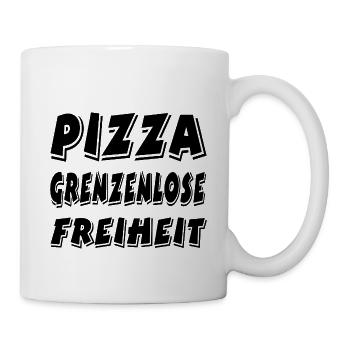 Pizza - Tasse - Weiß - Rechts