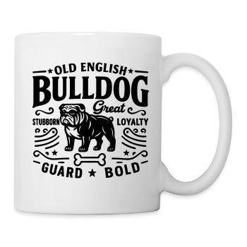 Old english Bulldog Bully Dog Pet - Mug - white - Right