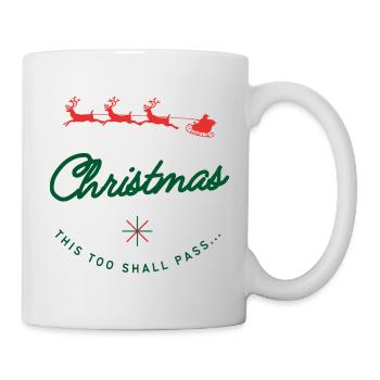 Noël passera - Défilé du Père Noël Humour - Mug blanc - blanc - Droite
