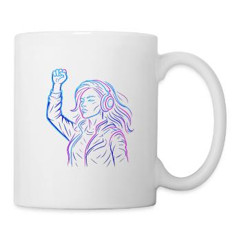 Neon Rebellion – Cyberpunk Energy Design - Mug - white - Right