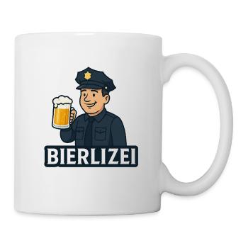Beer policeman motif with beer mug - Mug - white - Right