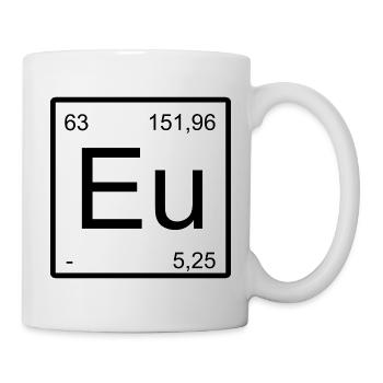Eu Element Minimal Periodic Design - Mug - white - Right