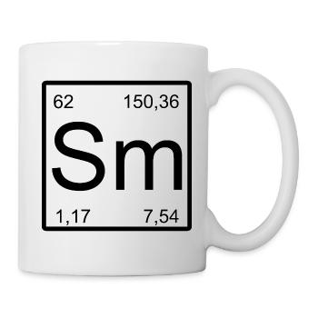 Graphique périodique du bloc de Samarium - Mug blanc - blanc - Droite