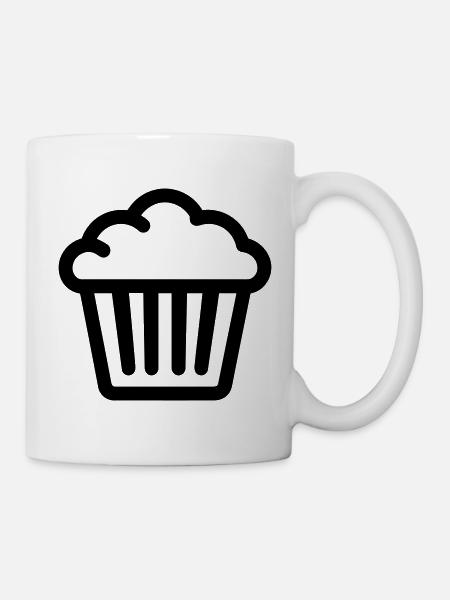 Muffin - Tasse - Weiß