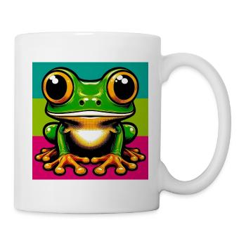 grenouille - Mug blanc - blanc - Droite