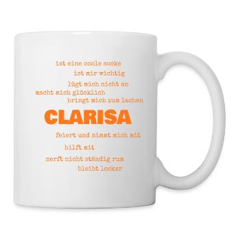 Sayings Clarisa - Mug - white - Right