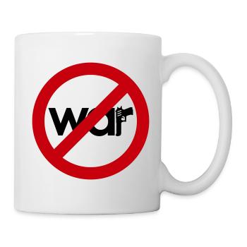Stop War – For Peace & Freedom - Mug - white - Right