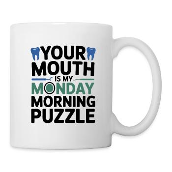 Équipe clinique de la vie professionnelle dentaire - Mug blanc - blanc - Droite