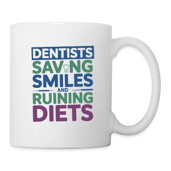 Équipe clinique de la vie professionnelle dentaire - Mug blanc - blanc - Droite
