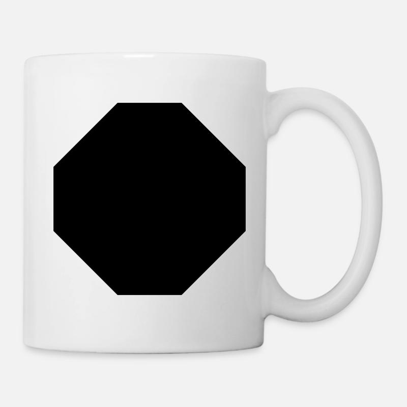 achteck - Tasse - Weiß