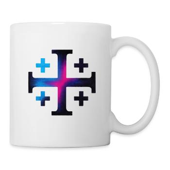 Croix du Caire (Croix de Jérusalem) – Minuit - Mug blanc - blanc - Droite