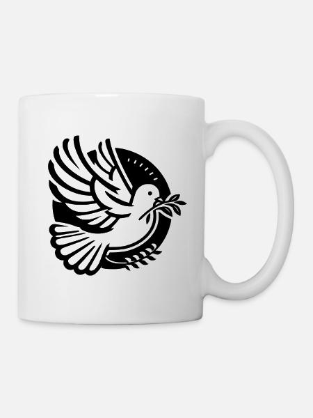 Dove of Peace – Symbol of Hope - Mug - white