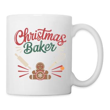 Boulanger de Noël Crew Weihnachtsbäcker Team - Mug blanc - blanc - Droite