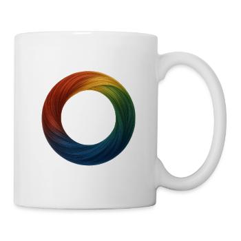 Brosse à anneaux arc-en-ciel Magic - Mug blanc - blanc - Droite