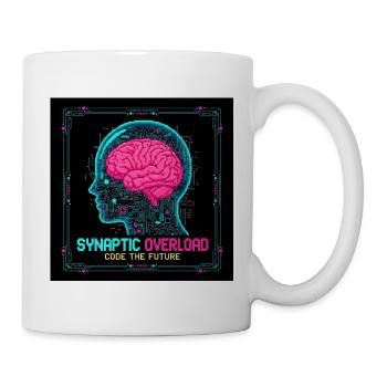 Synaptic Overload Neon Brain - Tasse - Weiß - Rechts