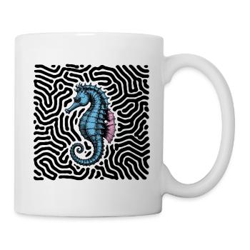 Seepferdchen - Tasse - Weiß - Rechts