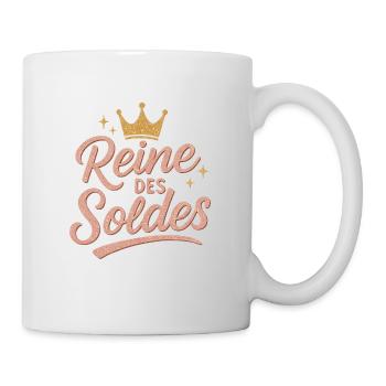 Reine des Soldes Glam Glitter - Mug blanc - blanc - Droite