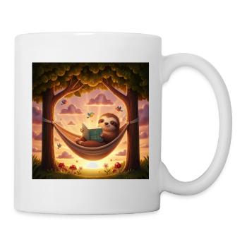 Relaxation Level: Sloth - Mug - white - Right