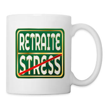Retirement Stress Work - Mug - white - Right