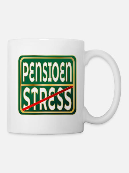 STRESSARBEIT IM RUHESTAND - Tasse - Weiß
