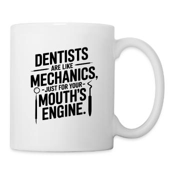 Équipe clinique de la vie professionnelle dentaire - Mug blanc - blanc - Droite