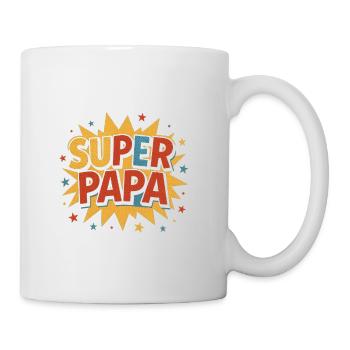 Super Dad Comic Burst Rétro - Mug blanc - blanc - Droite