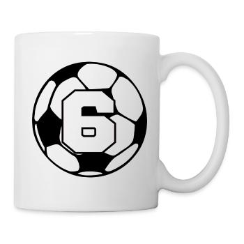 Issue 6 football - 6th anniversary - Mug - white - Right