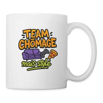 Unemployed but stylish team - Mug - white - Right