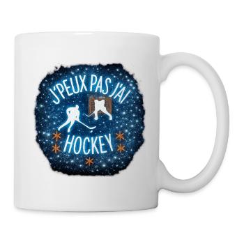 I can't I have hockey - Mug - white - Right