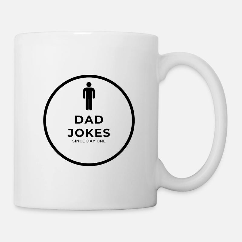Dad Jokes Since Day One - Mug - white