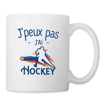 Ich kann nicht, ich kann Hockey haben - Tasse - Weiß - Rechts