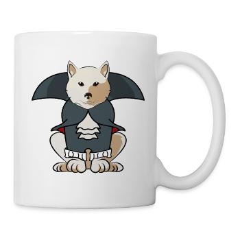 Kishu Inu Halloween Costume de chien vampire - Mug blanc - blanc - Droite