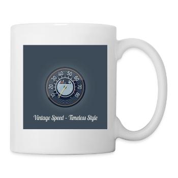 Vintage Speed – un style intemporel. - Mug blanc - blanc - Droite