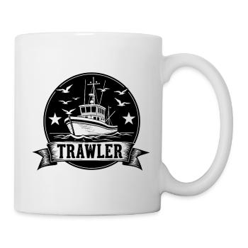 Kutter Nautik Siegel Motiv - Tasse - Weiß - Rechts