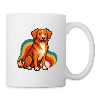 Nouvelle-Écosse Canard Tolling Retriever Chien Coloré - Mug blanc - blanc - Droite