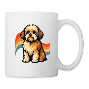 Shih Tzu Chien Rêve Arc-en-ciel - Mug blanc - blanc - Droite