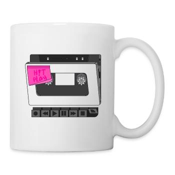 DRÜCKEN SIE AUF PLAY - Tasse - Weiß - Rechts
