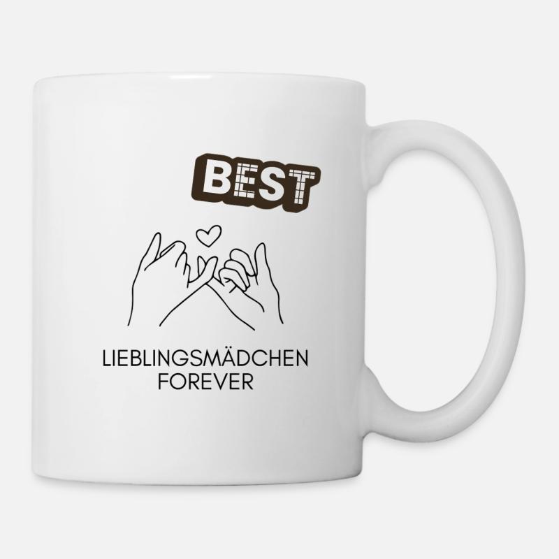 Best Lieblingsmädchen Forever – Liebevolles Design - Tasse - Weiß