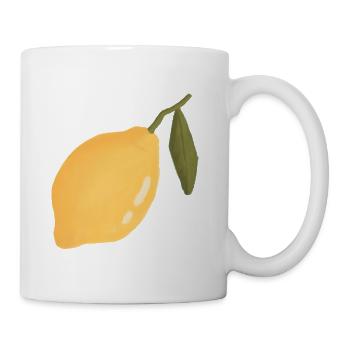 Lemon Watercolor Sketch - Mug - white - Right