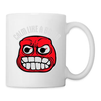 Calm Like Bomb Paradox Irony Humor Explosive Joke - Mug - white - Right